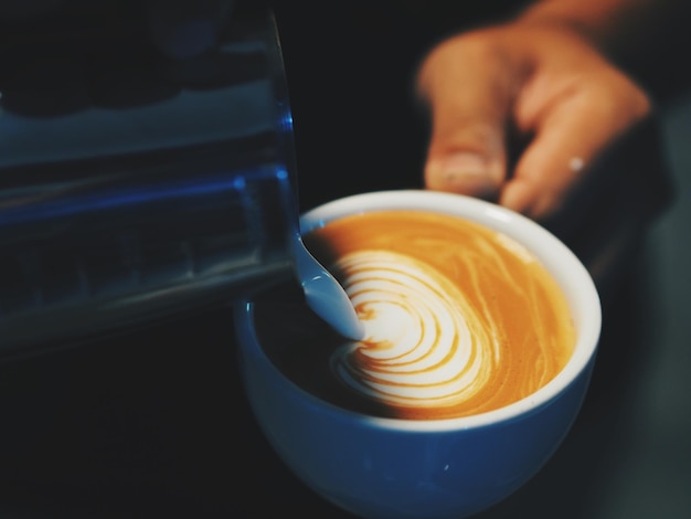 Coffee preparation showcasing timing and technique